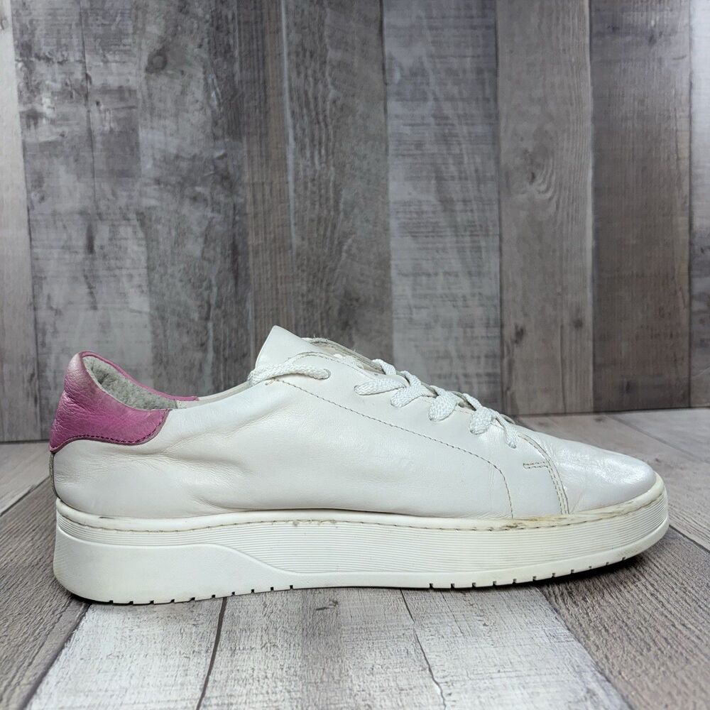 RKO Rylko Women's Size 7.5 Casual Sneakers Leather Lace Up Low Top Shoes White - Picture 5 of 15